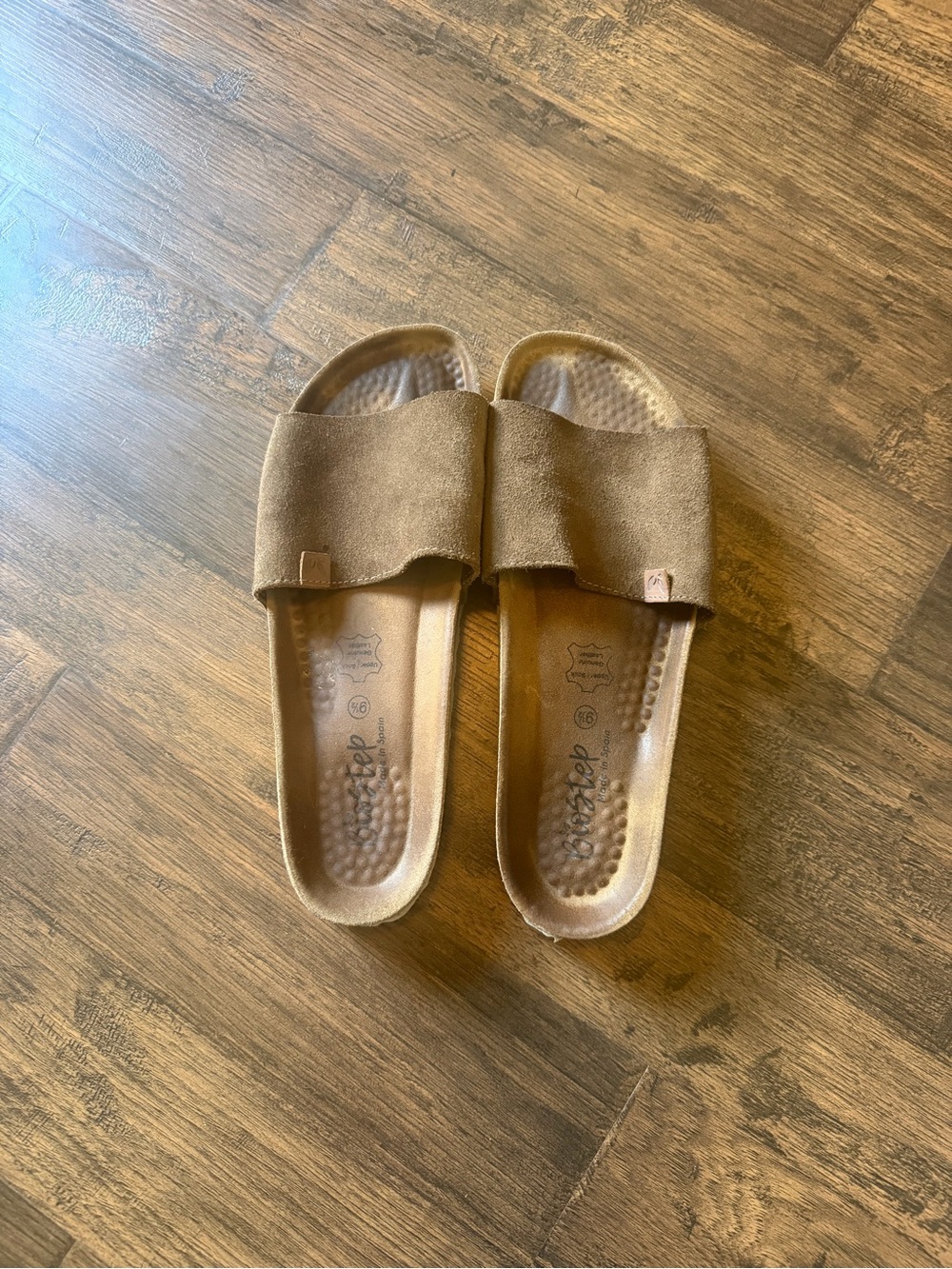 Biostep cork bed slip on sandals